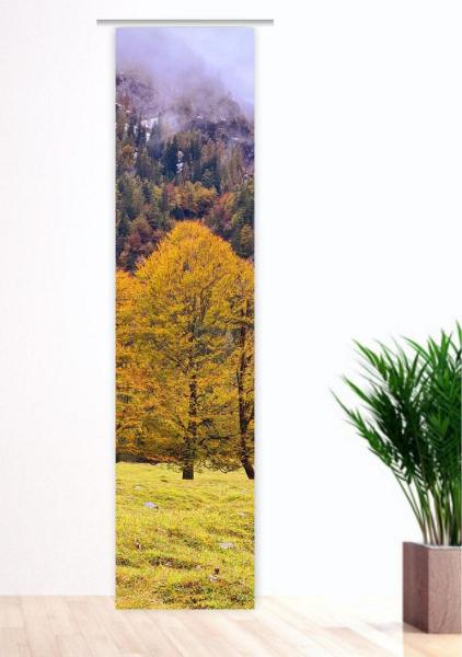Flächenvorhang Herbstfreuden Berge, Schiebevorhang, Schiebegardine, modern, 60 cm breit, 2,65 m hoch, 3 m hoch